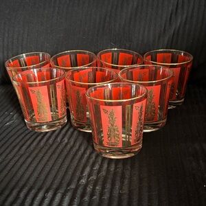 Vintage Mid Century Culver Siam Thai Goddess highballs